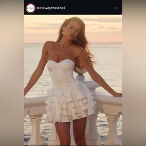 Pearl-Trimmed White Dress Bridal